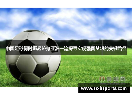 中国足球何时崛起跻身亚洲一流探寻实现强国梦想的关键路径