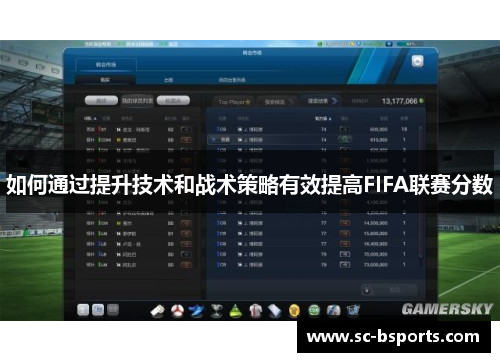 如何通过提升技术和战术策略有效提高FIFA联赛分数