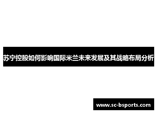 苏宁控股如何影响国际米兰未来发展及其战略布局分析 苏宁控股如何影响国际米兰未来发展及其战略布局分析